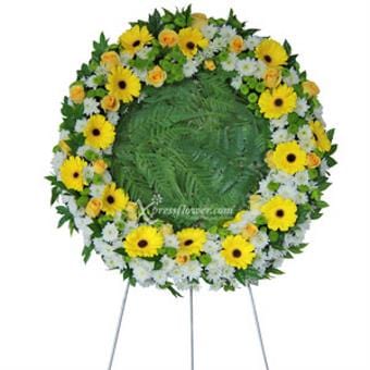 Peaceful Departure (Funeral Condolence Flower Wreath)
