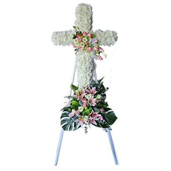 Peace and Comfort (Funeral Condolence Flower Wreath)