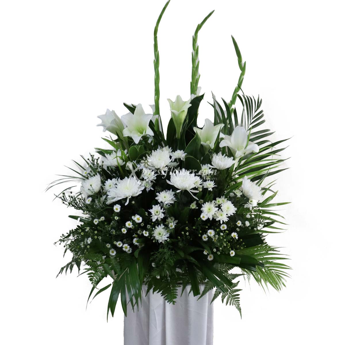 Purest Embrace (Funeral Condolence Flower Wreath)