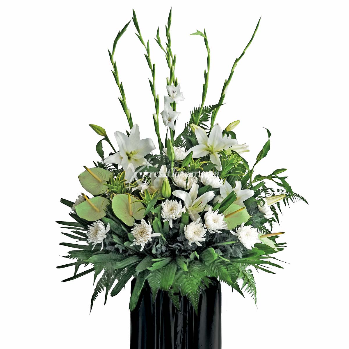 Sentimental Thoughts (Funeral Condolence Flower Wreath)