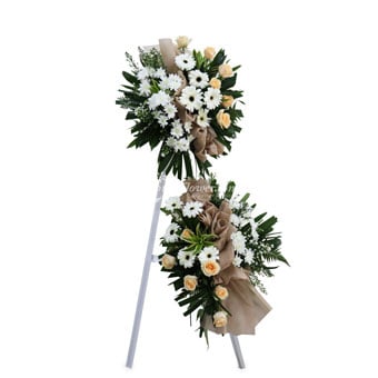Graceful Adieux (Funeral Condolence Flower Wreath)