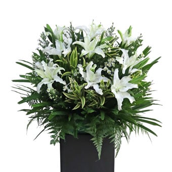 Solemn Tribute (Funeral Condolence Flower Stand)