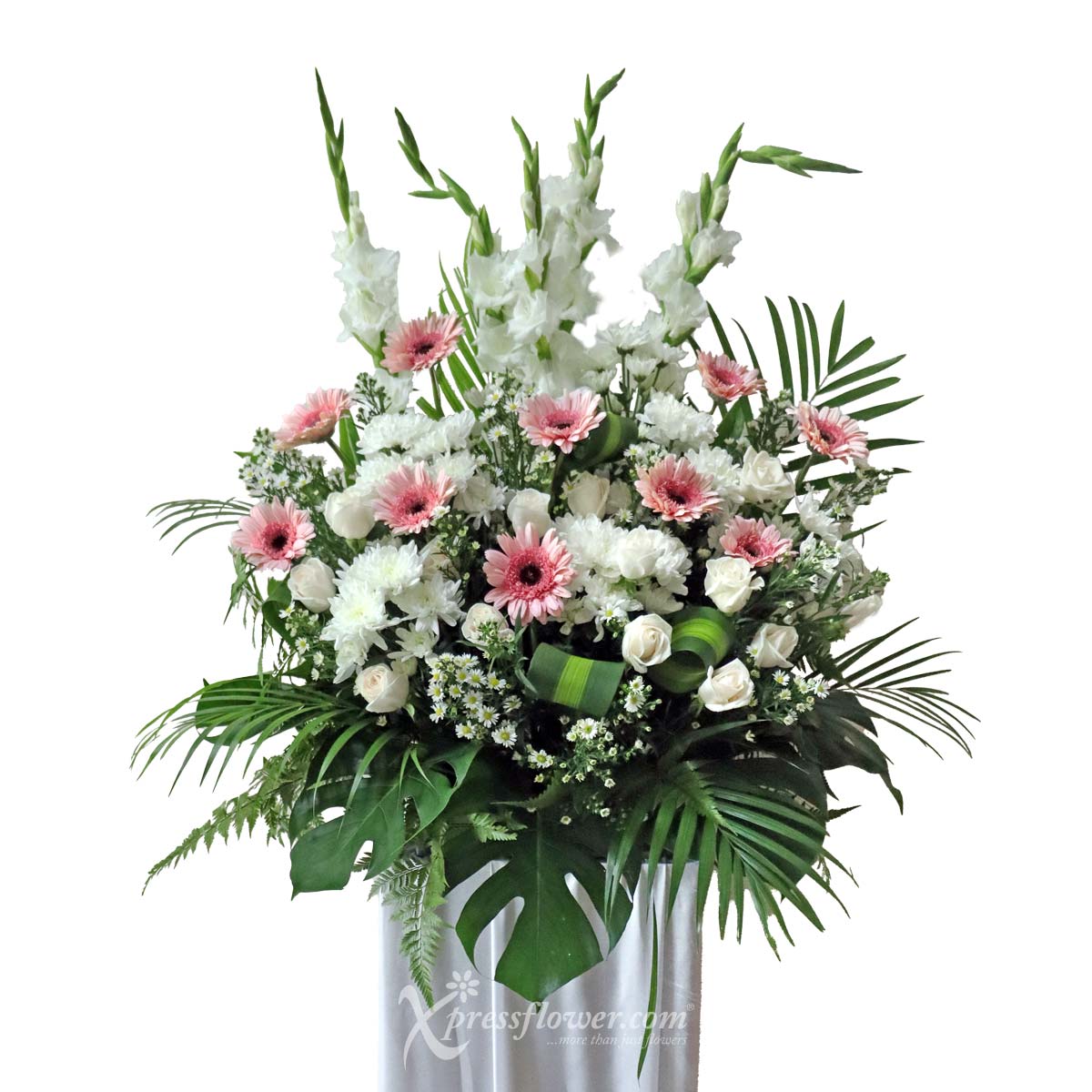 Tranquil Respects (Funeral Condolence Flower Wreath)