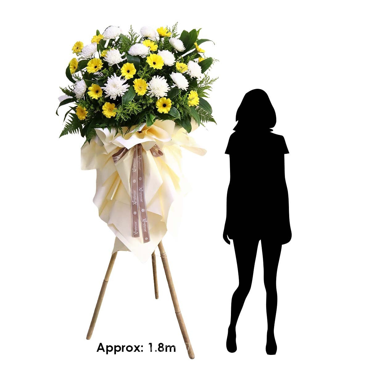 WSC2502 Sunlit Memory Funeral Condolence Flower Stand 1c