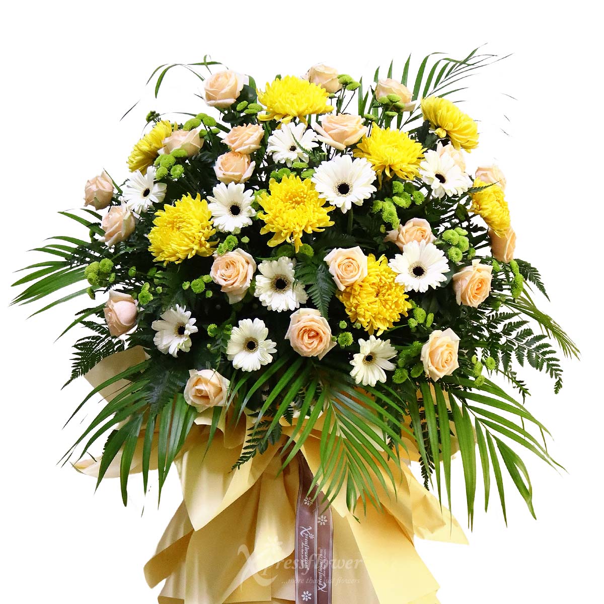 Sunlight Sympathy (Funeral Condolence Flower Stand)