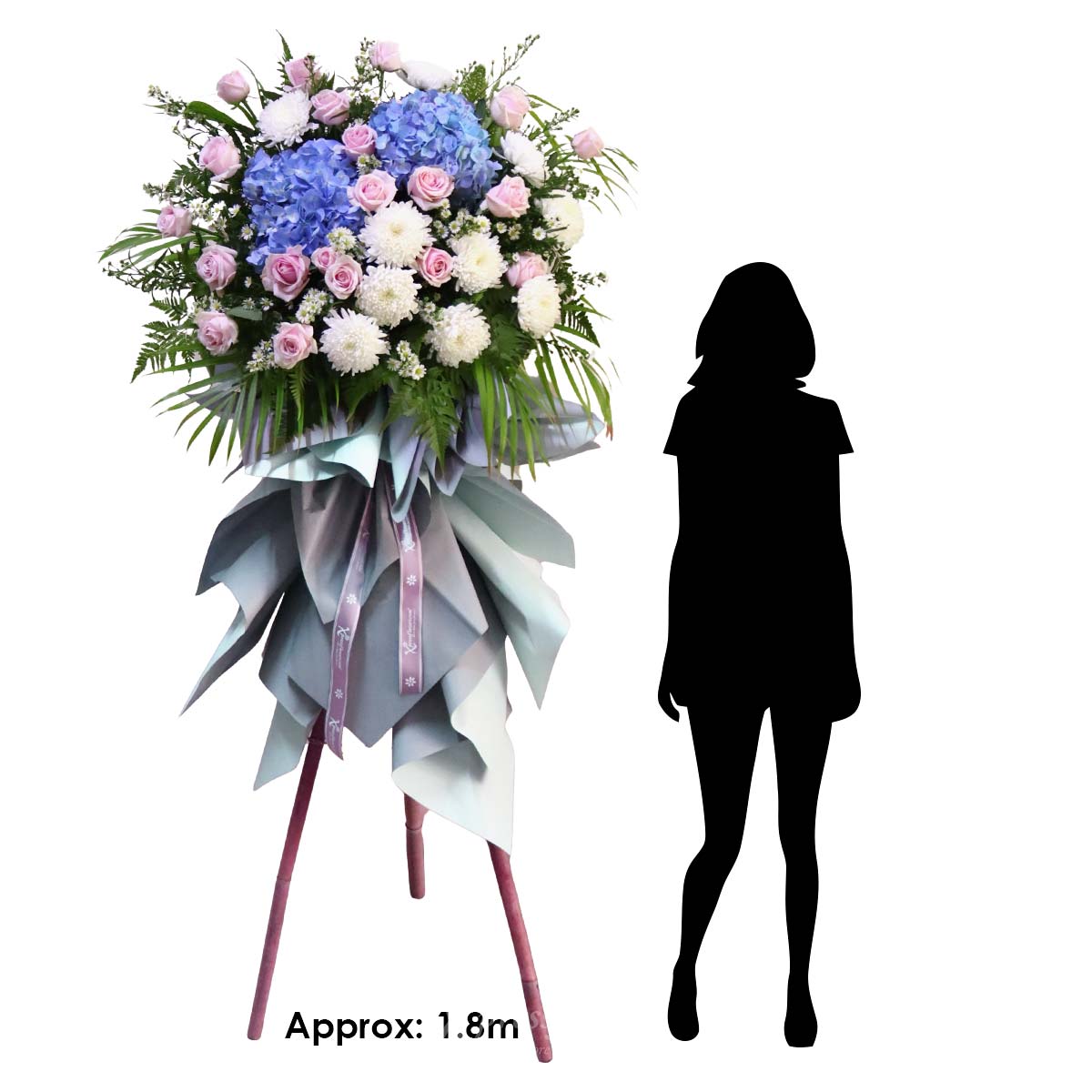 WSC2508 Tranquil Remembrance Funeral Condolence Flower Stand 180925 1c