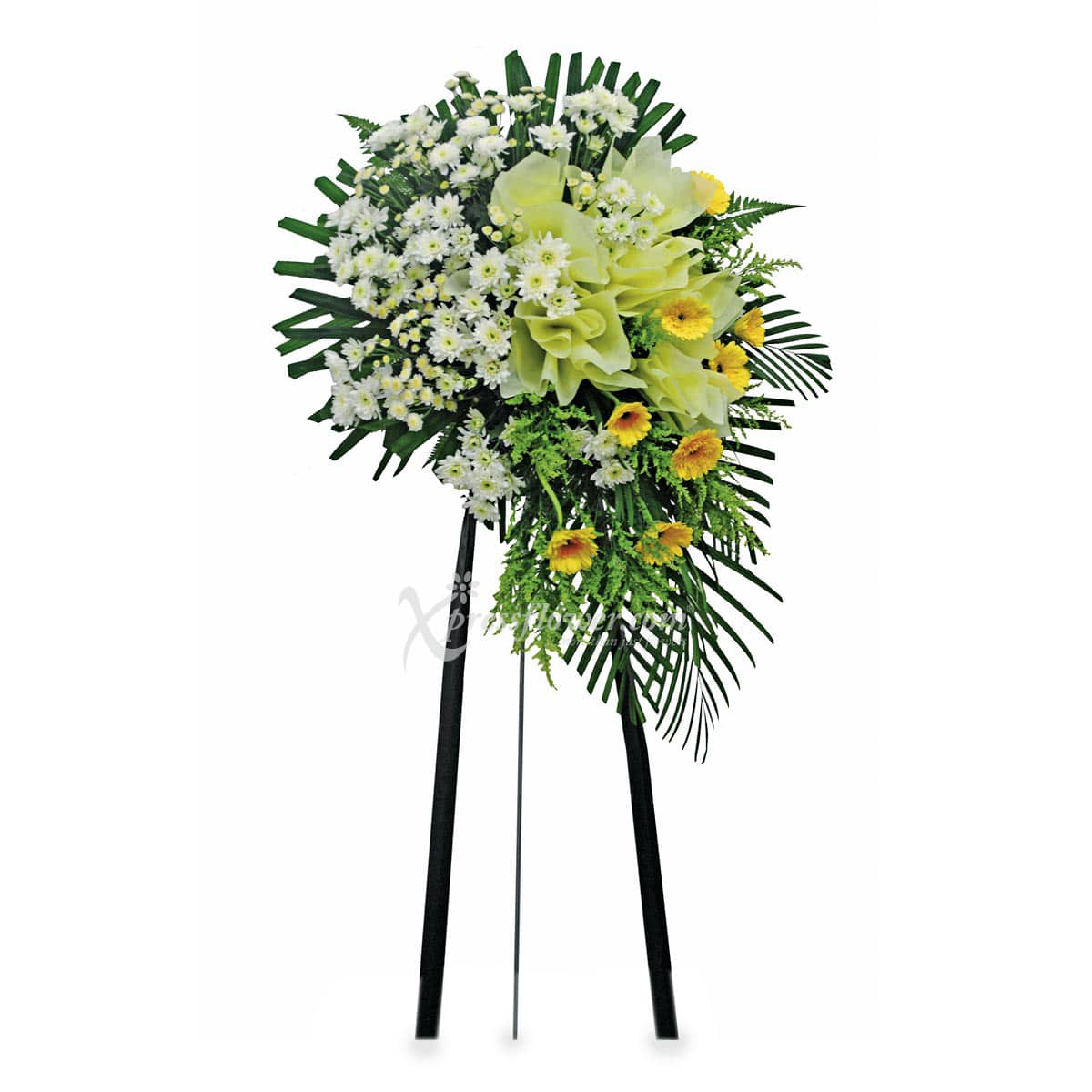 SC1111 Cascading Strength Wreath Funeral & Condolence Flower Stands