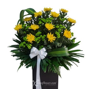 Peaceful Reflection (Funeral Condolence Flower Wreath)