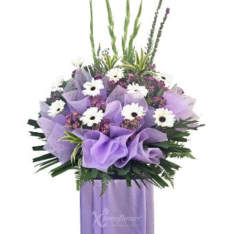 Graceful Goodbye (Funeral Condolence Flower Stand)