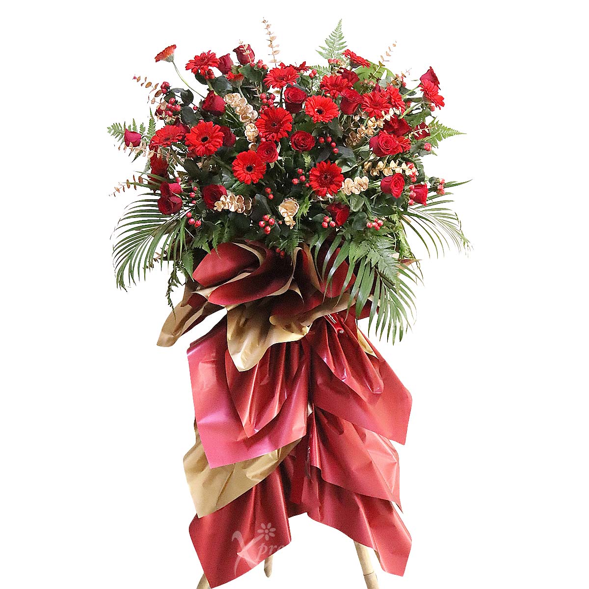 CS2506 Golden Blaze Tall Grand Opening Congratulatory Stand 1b