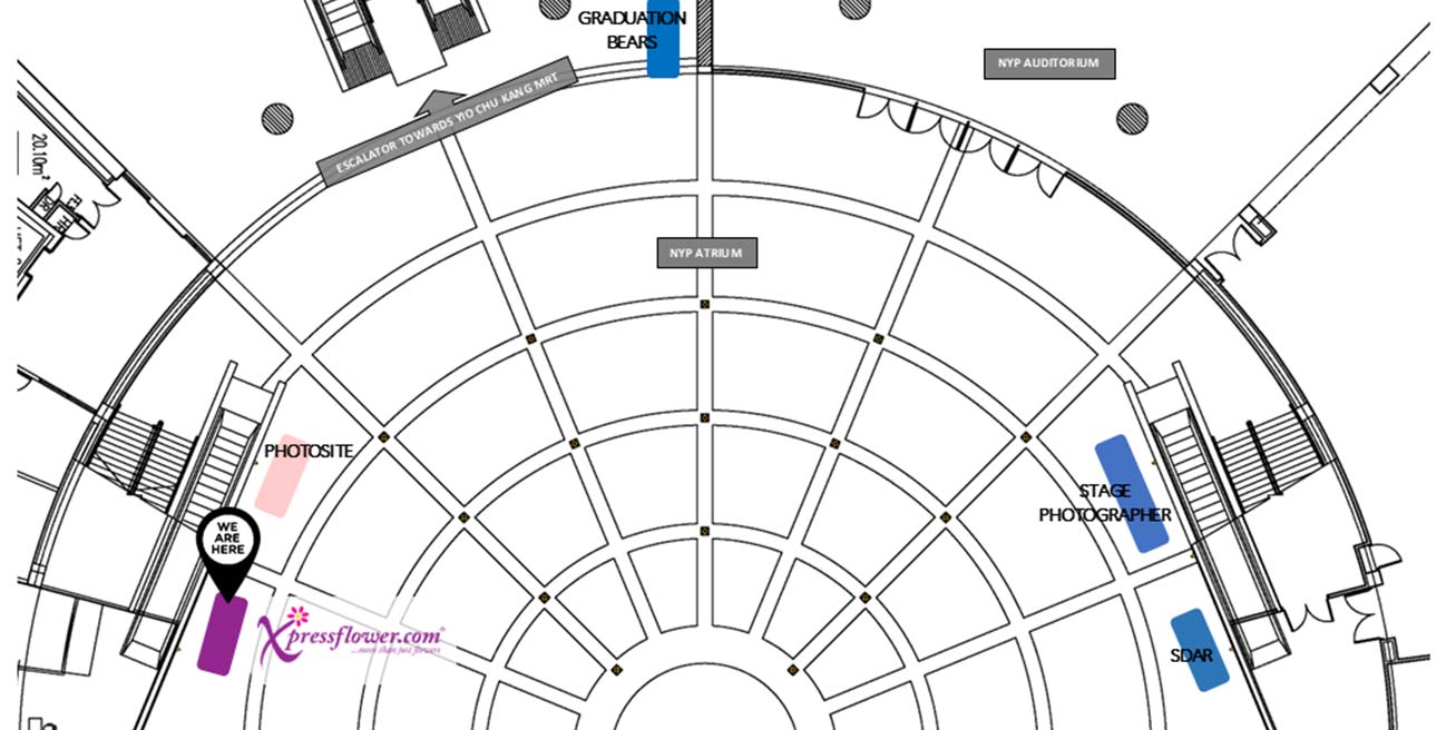 Our NYP exclusive Graduation blooms are also available for purchase at our NYP physical booth (Level 1, next to the Auditorium)