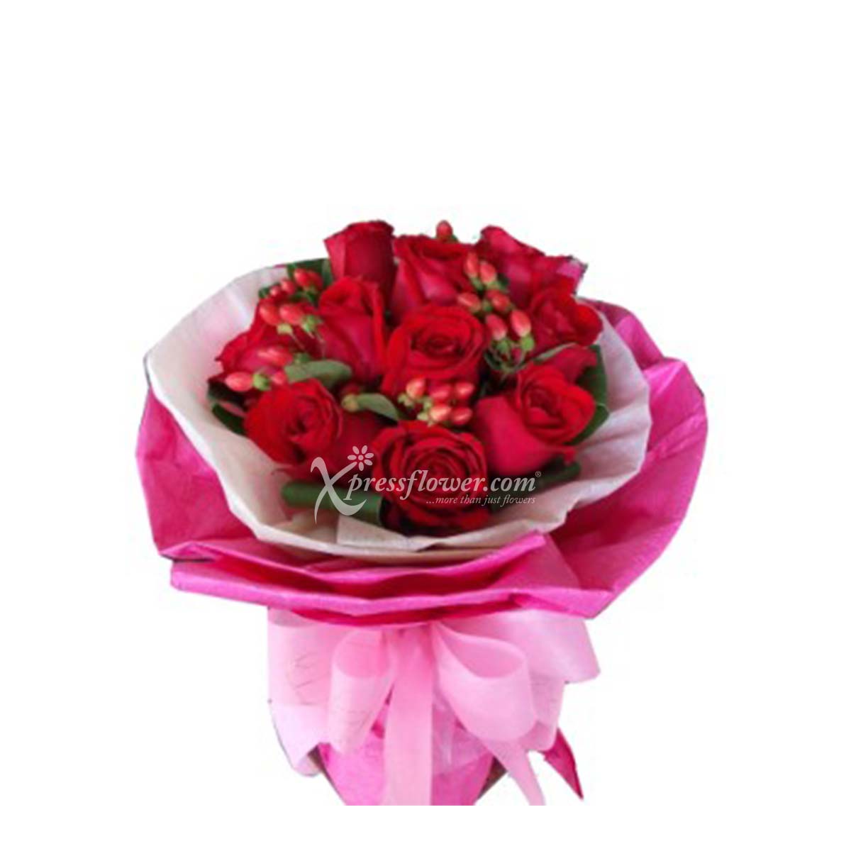 12-STALK RED ROSE BOUQUET (MY