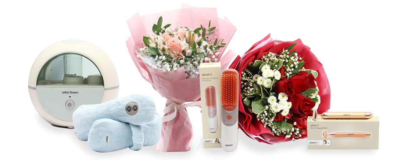Thoughtful gifts with flowers