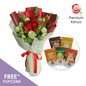 Rozi Romance (3 Red Roses) *Special Promo - Free Popcorn*