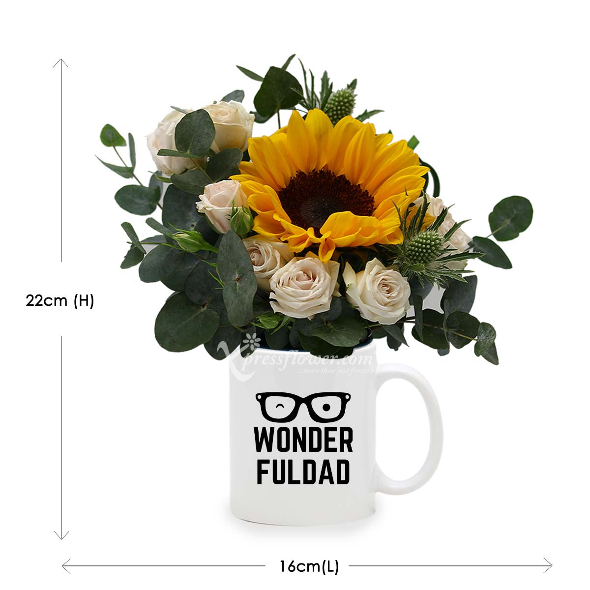 FD2102 Fathers Day Flowers Wine D