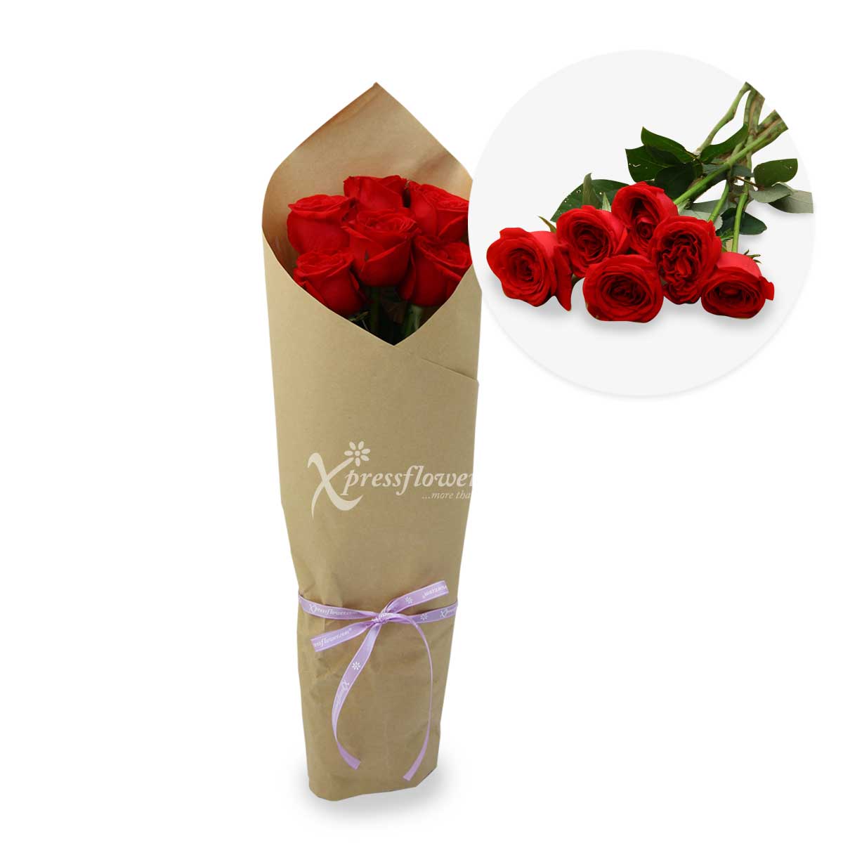 6 Loose Stalks Roses