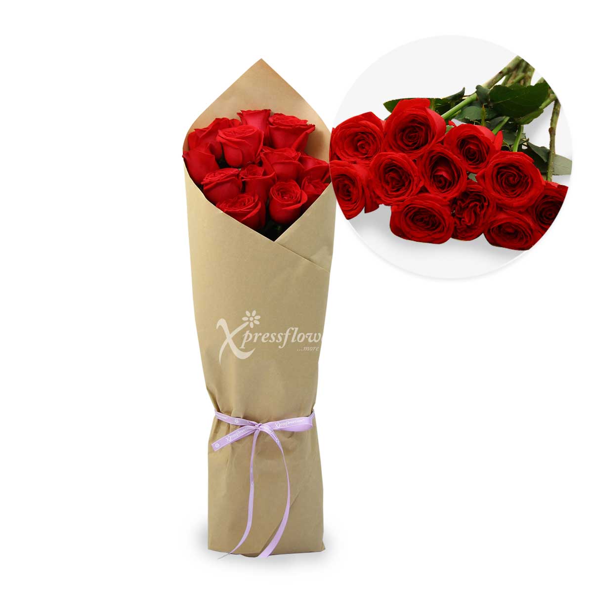 12 Loose Stalks Roses