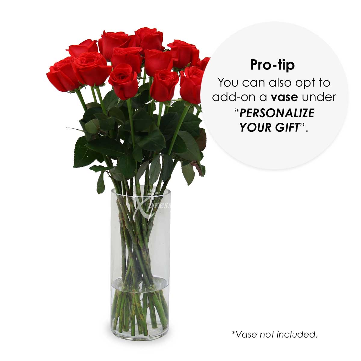 LS2003R 18 Loose Stalks Roses