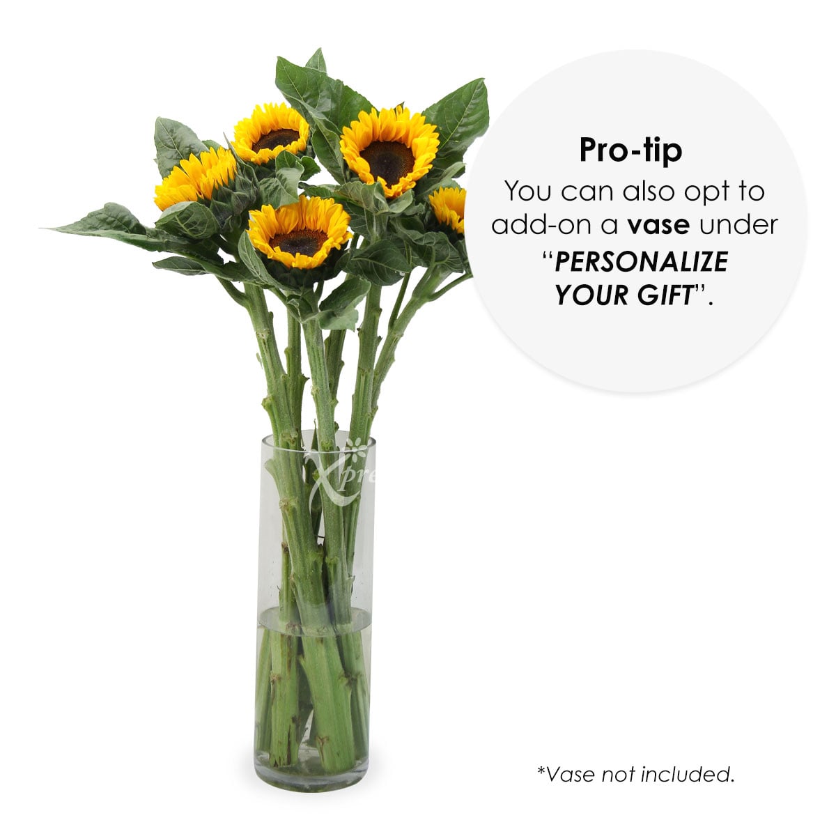 LSS2082 6 Loose Stalks Sunflower