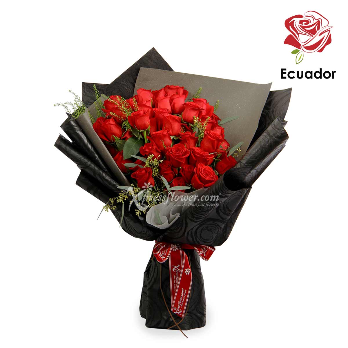 Black Opal (50 Premium Ecuador Red Roses)