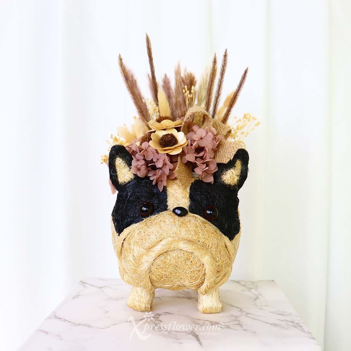 Frenchie Floral (Preserved Flowers)