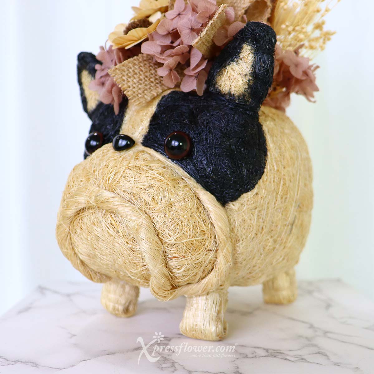 AR2239 Frenchie Floral Preserved Flowers 1d