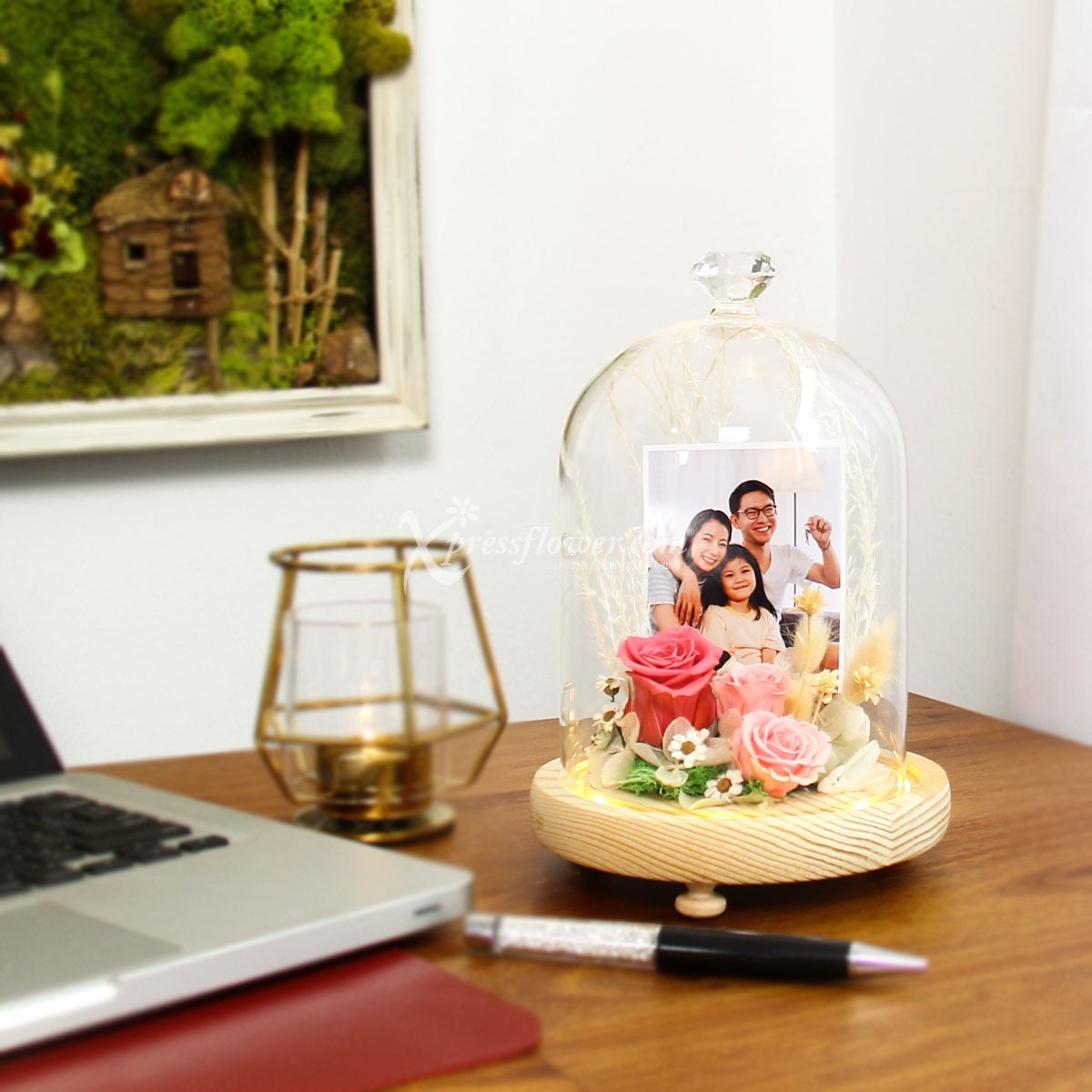 PR2123 Preserved Roses Photo Dome