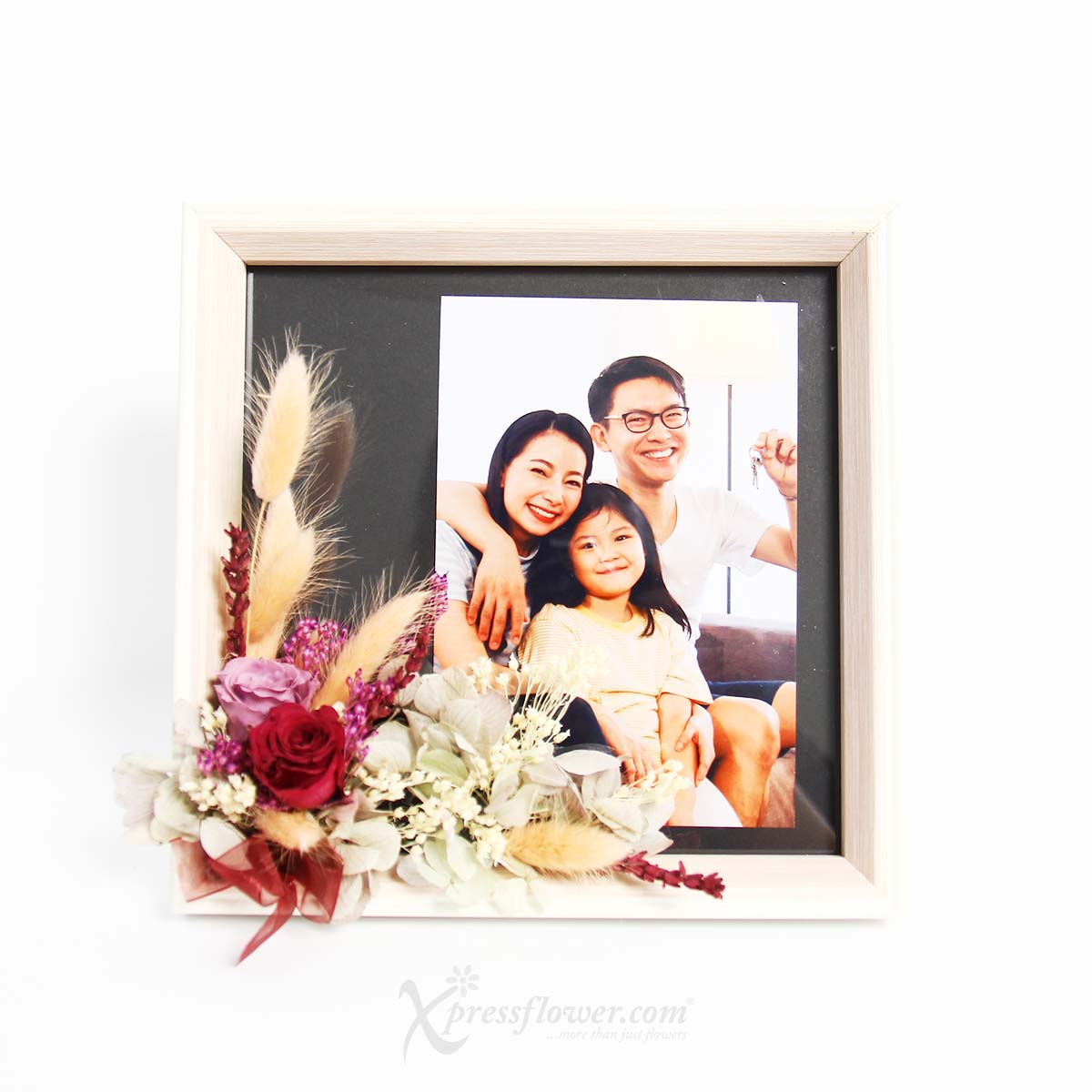 PR2124 Mauve Memories Preserved flower Frame 5a