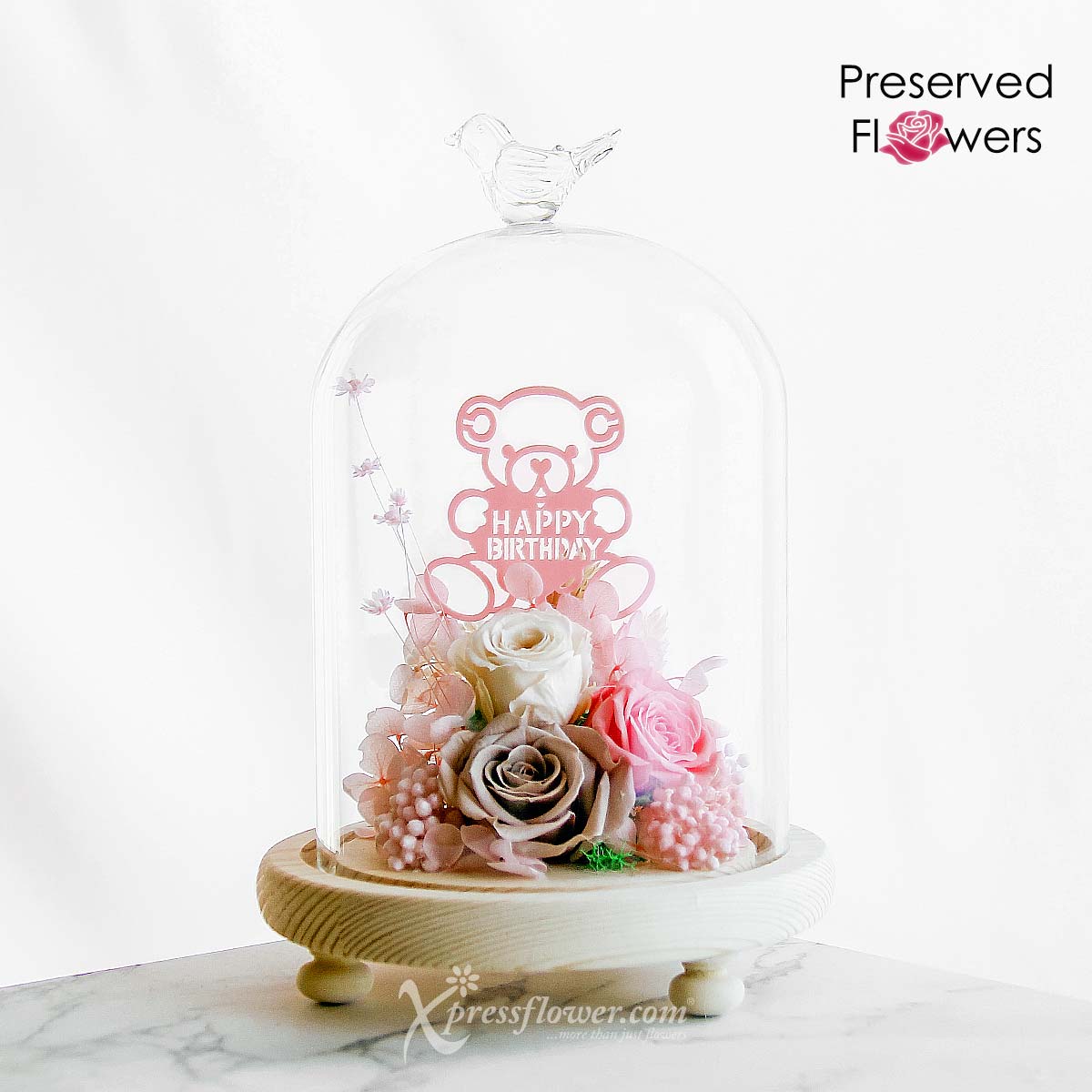 Feliz Rosalind (Preserved Flowers)