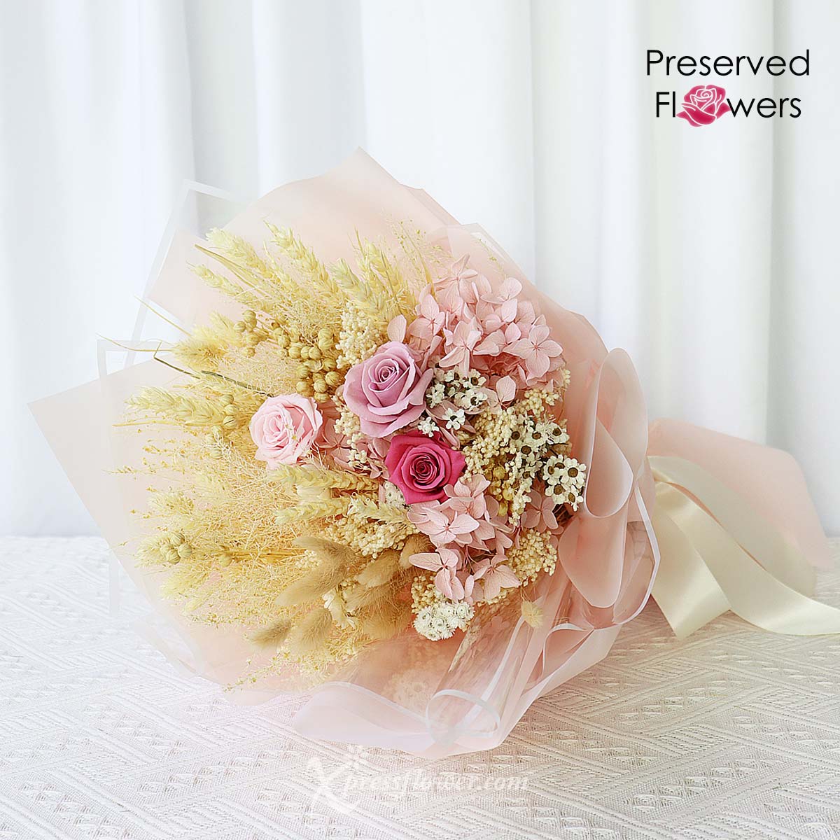 PR2306 Pink Brilliance (Preserved Flowers) 1b