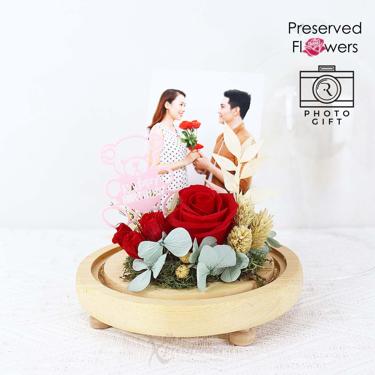 PR2313 Birthday Splendor Preserved Flowers 1b