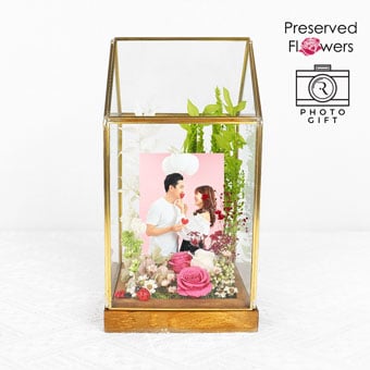 Sublime Dreams (Preserved Flowers with Personalised Photo)