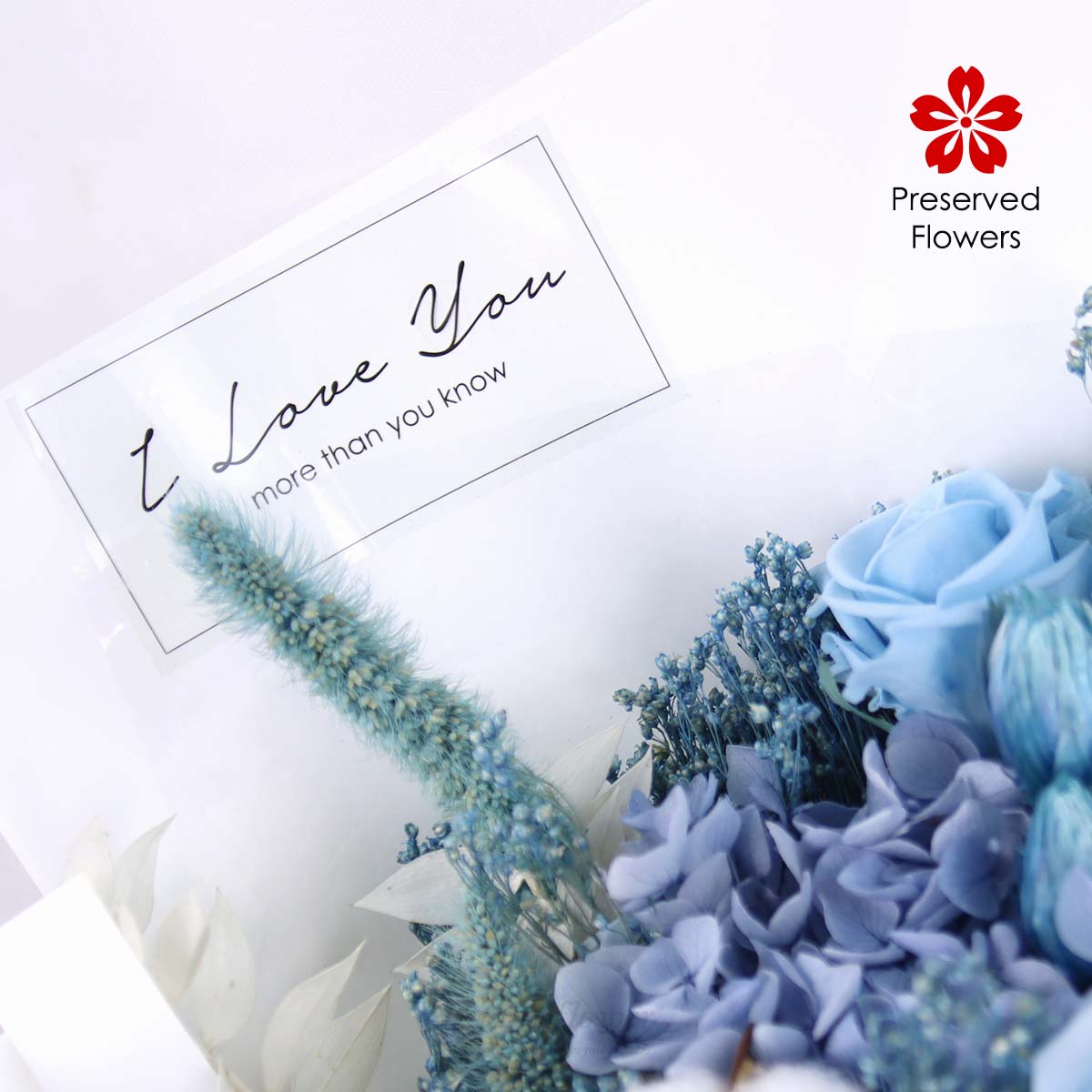 PR2563 Sapphire Eternity Preserved Flowers 1c