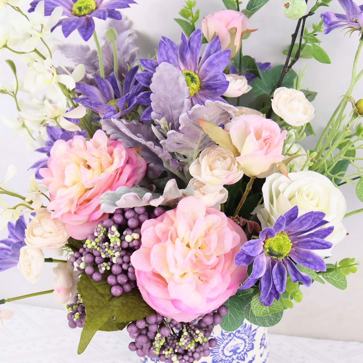 EB2503 Purple Muse Artificial Flowers 1c