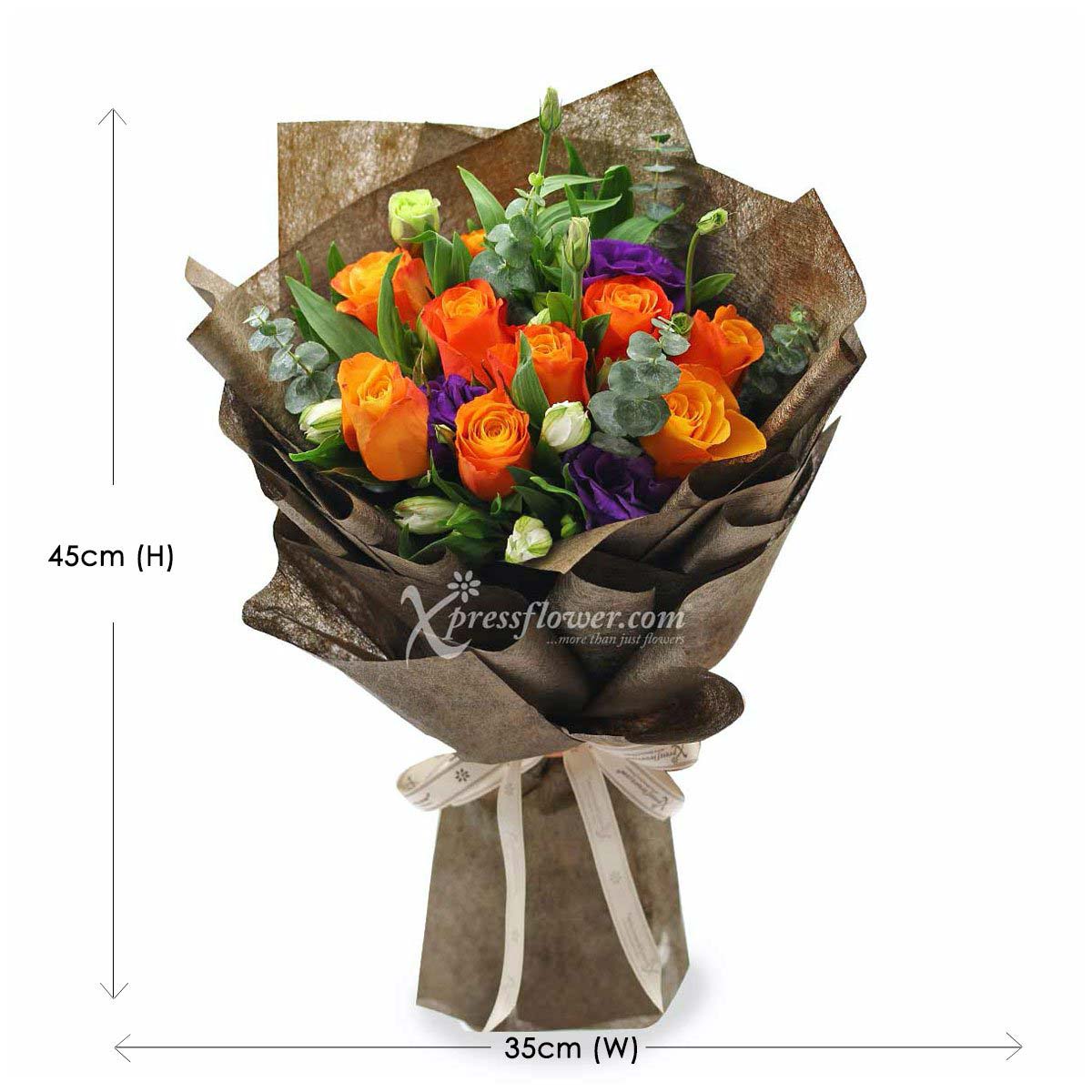 bq2007 kisses at dusk 9 Orange Roses 1c