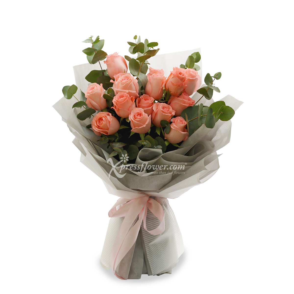 Rose Quartz (16 Pink Roses)