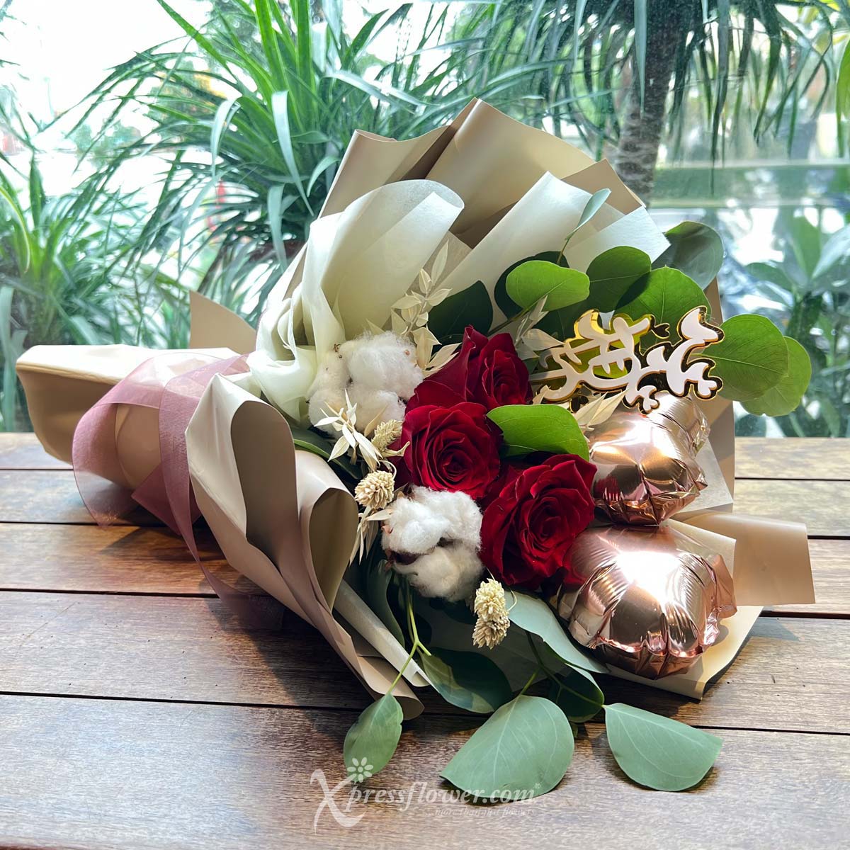 bq2244 heart to heart 3 red roses new 3b