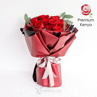 Rozu Desires (24 Red Roses)