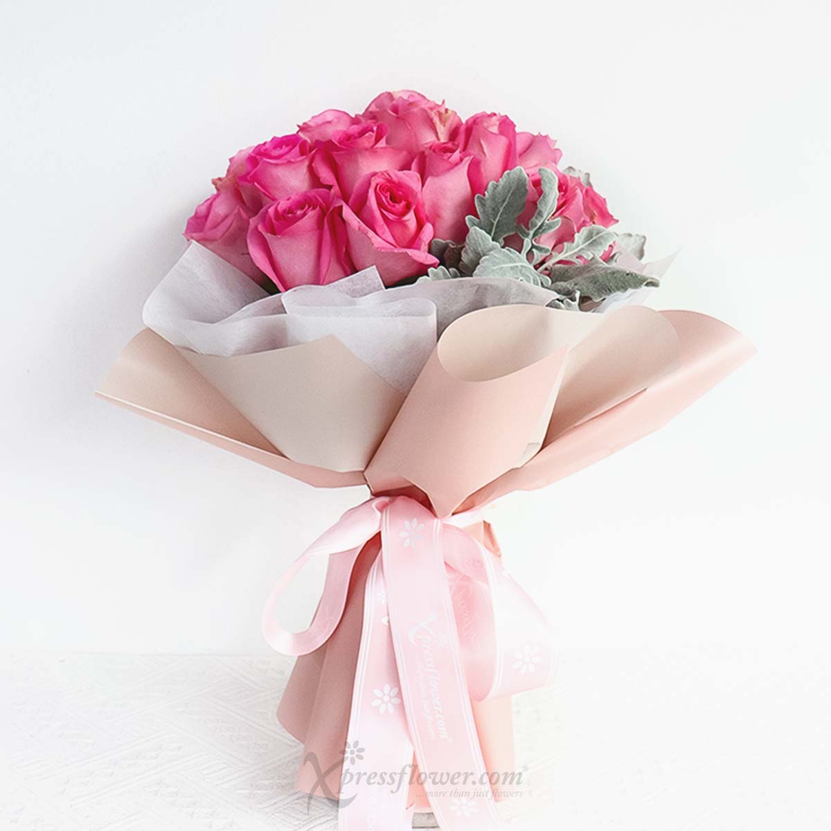 bq2252 desired obsession 24 dark pink roses new 1b