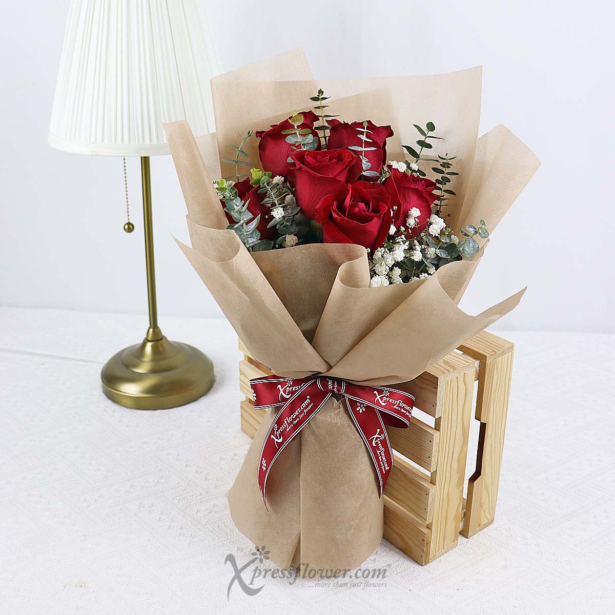 BQ2313 Red Affection (6 Red Roses) 3a