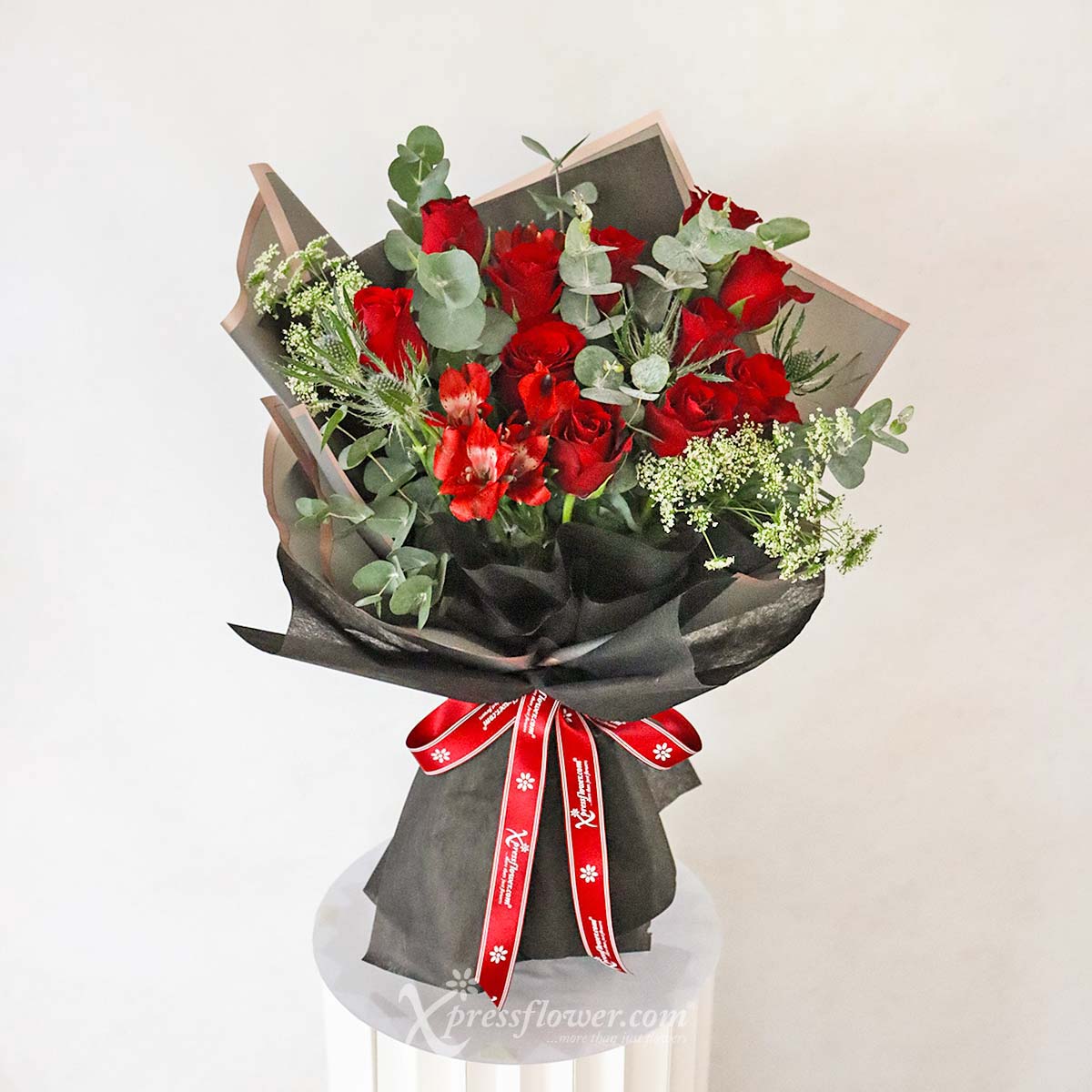 Radiant Blooms (12 Red Roses)