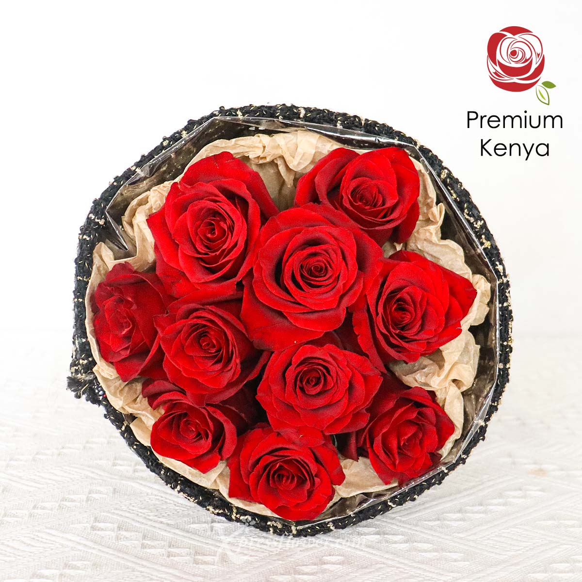 BQ2333 Amore Blossoms (10 Red Roses) 1c
