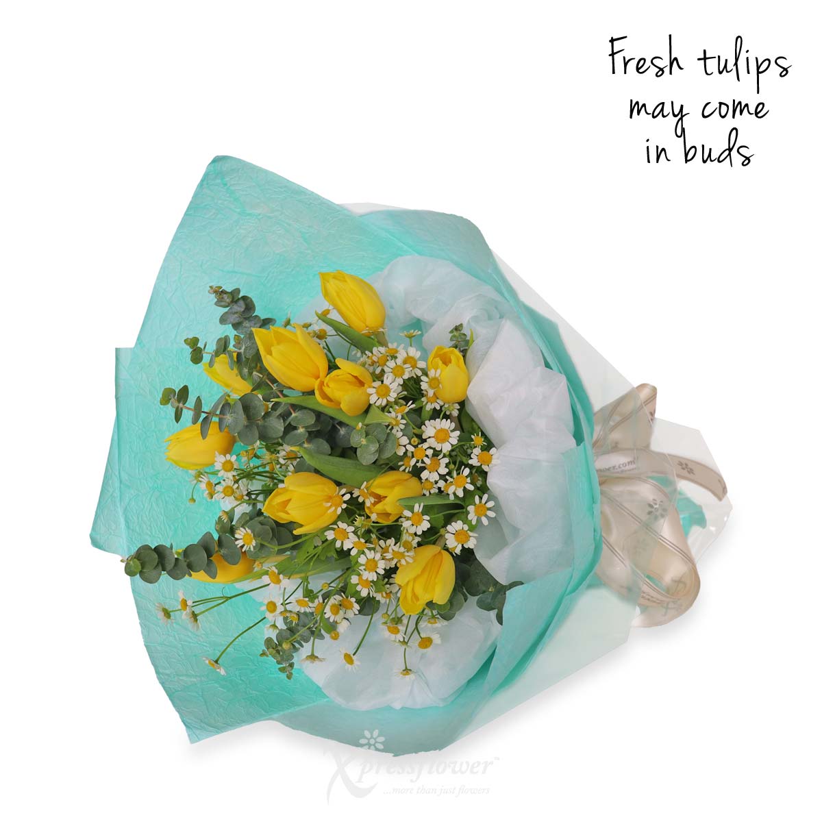 BQ2338_Lovely Blooms 10 Yellow Tulips