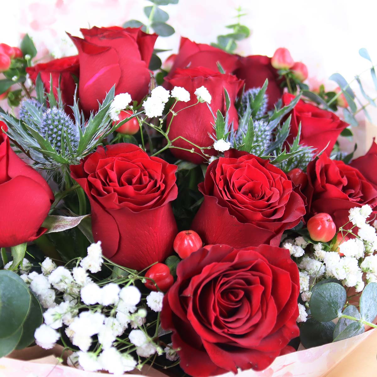 BQ2505 Crimson Whispers 12 Red Roses 1c