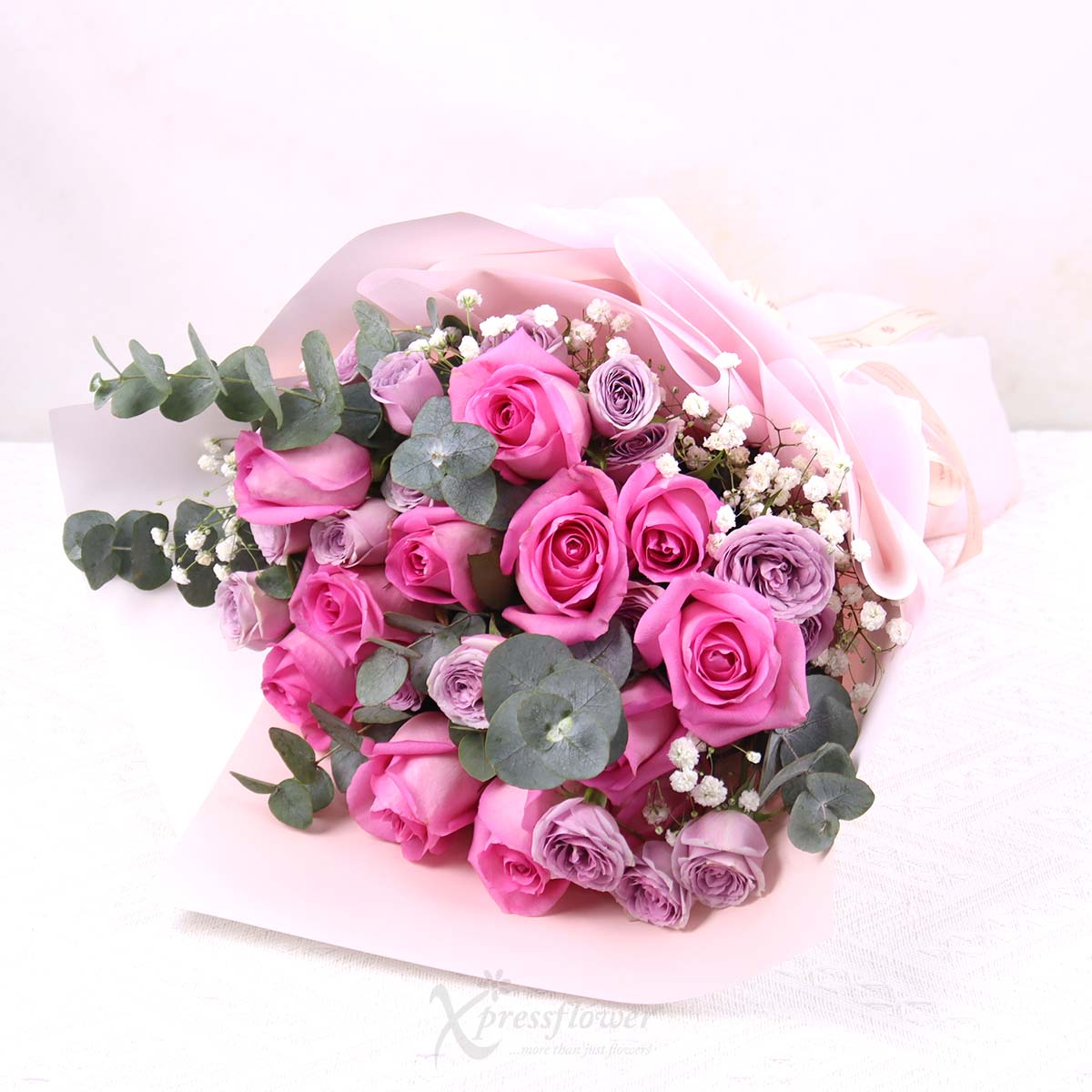 BQ2506 Passionate Blush 12 Dark Pink Roses 1b