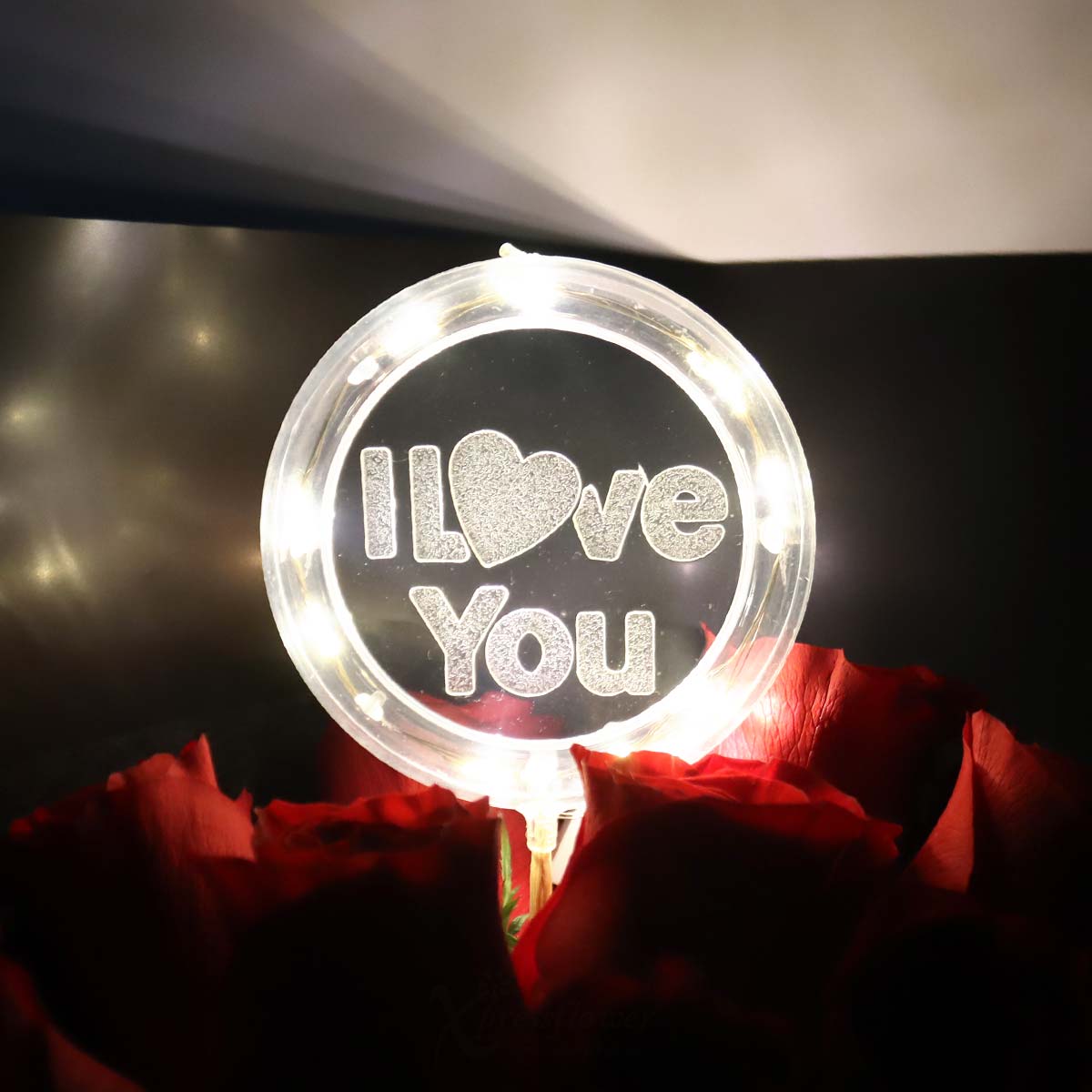 BQ2511 Romace Bliss 36 Red Roses with "I Love You" LED Light 1c
