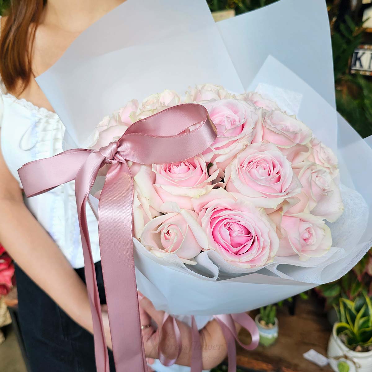 BQ2541 Rosy Devotion 21 Pink Roses 3a