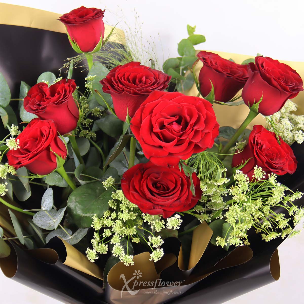 BQ2542 Eternal Flame 9 Red Roses 1c