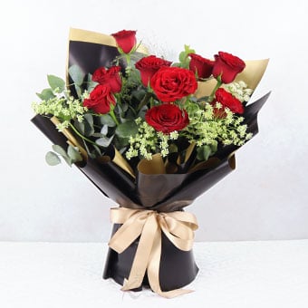 Eternal Flame (9 Red Roses)