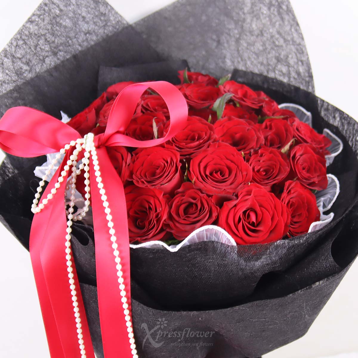 BQ2545 Pearl Passion 33 Red Roses 1c